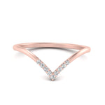 Load image into Gallery viewer, v-shape-diamond-stacking-wedding-band-in-rose-gold-FD9936B-NL-RG.jpg
