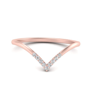 V Shape Stacking Wedding Band