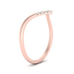 Load image into Gallery viewer, v-shape-diamond-stacking-wedding-band-in-rose-gold-FD9936B-NL-RG.jpg
