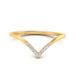 Load image into Gallery viewer, v-shape-diamond-stacking-wedding-band-in-yellow-gold-FD9936B-NL-YG.jpg
