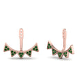 Thumbnail 45 - v-shape-earlobe-emerald-jackets-in-rose-gold-FDEAR9305GEMGR-NL-RG.jpg
