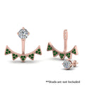 Thumbnail 44 - v-shape-earlobe-emerald-jackets-in-rose-gold-FDEAR9305GEMGR-NL-RG.jpg