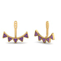 Thumbnail 75 - v-shape-earlobe-purple-topaz-jackets-in-yellow-gold-FDEAR9305GVITO-NL-YG.jpg