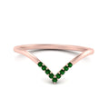 Thumbnail 16 - v-shape-emerald-stacking-wedding-band-in-rose-gold-FD9936BGEMGR-NL-RG.jpg