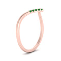 Thumbnail 18 - v-shape-emerald-stacking-wedding-band-in-rose-gold-FD9936BGEMGR-NL-RG.jpg
