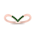 Thumbnail 17 - v-shape-emerald-stacking-wedding-band-in-rose-gold-FD9936BGEMGR-NL-RG.jpg