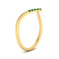 Thumbnail 72 - v-shape-emerald-stacking-wedding-band-in-yellow-gold-FD9936BGEMGR-NL-YG.jpg
