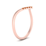 Load image into Gallery viewer, v-shape-orange-sapphire-stacking-wedding-band-in-rose-gold-FD9936BGSAOR-NL-RG.jpg

