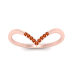 Load image into Gallery viewer, v-shape-orange-sapphire-stacking-wedding-band-in-rose-gold-FD9936BGSAOR-NL-RG.jpg
