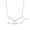Load image into Gallery viewer, v-shaped-diamond-necklace-in-FD-PD8345-NL-RG