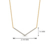 Load image into Gallery viewer, v-shaped-diamond-necklace-in--FD-PD8345-NL-YG