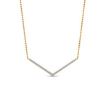 Load image into Gallery viewer, v-shaped-diamond-necklace-in--FD-PD8345-NL-YG
