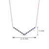 Load image into Gallery viewer, v-shaped-diamond-necklace-with-blue-sapphire-in-FD-PD8345GSABL-NL-RG