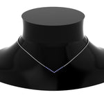 Load image into Gallery viewer, v-shaped-diamond-necklace-with-blue-sapphire-in--FD-PD8345GSABL-NL-WG
