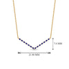 Load image into Gallery viewer, v-shaped-diamond-necklace-with-blue-sapphire-in--FD-PD8345GSABL-NL-YG