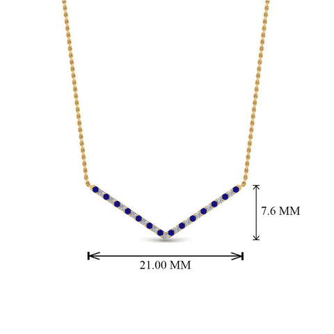 v-shaped-diamond-necklace-with-blue-sapphire-in--FD-PD8345GSABL-NL-YG