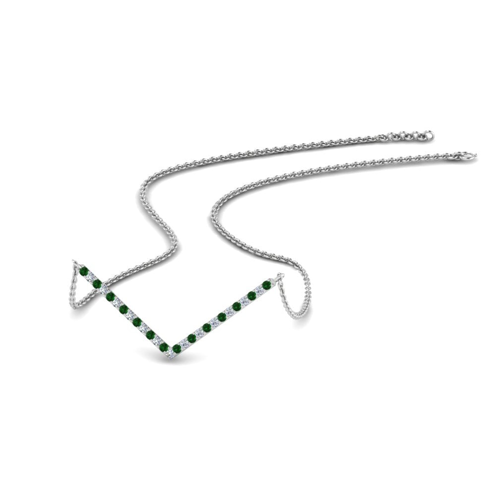 v-shaped-diamond-necklace-with-emerald-in--FD-PD8345GEMGR-NL-WG