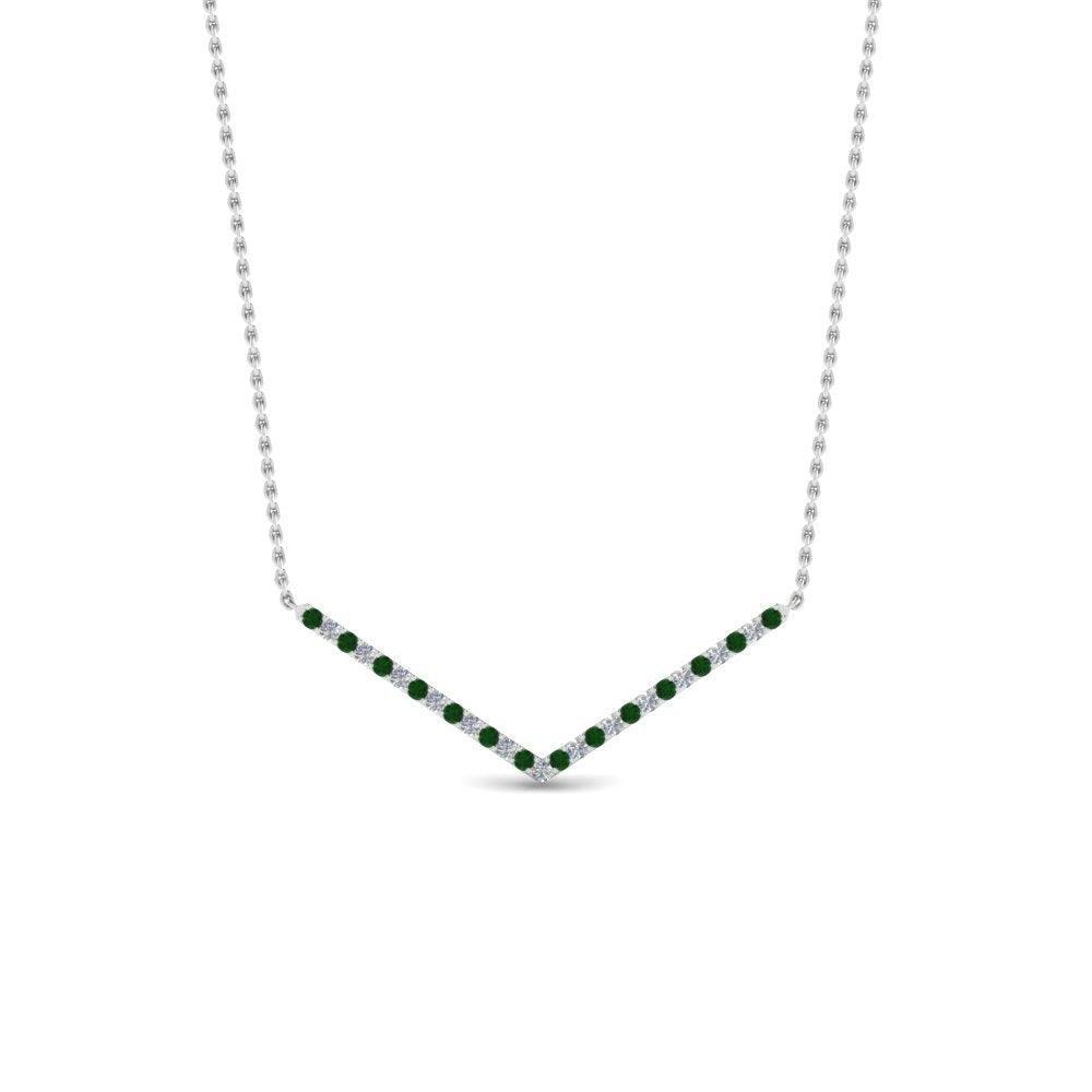 v-shaped-diamond-necklace-with-emerald-in--FD-PD8345GEMGR-NL-WG