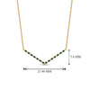 Load image into Gallery viewer, fdpd8345/v-shaped-diamond-necklace-gift-with-emerald-in-fdpd8345rgh-fancy-1-yg
