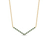Load image into Gallery viewer, fdpd8345/v-shaped-diamond-necklace-gift-with-emerald-in-fdpd8345rgh-fancy-1-yg