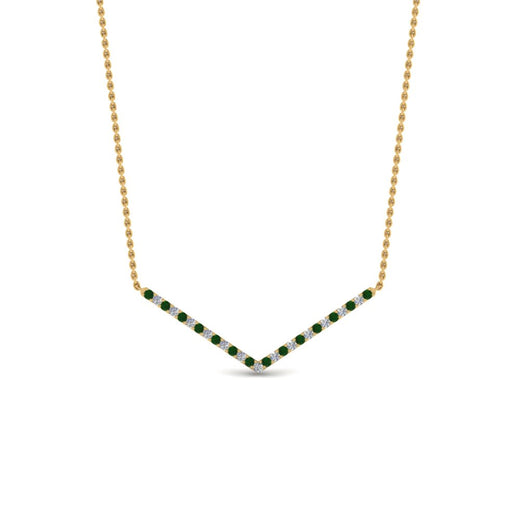 fdpd8345/v-shaped-diamond-necklace-gift-with-emerald-in-fdpd8345rgh-fancy-1-yg