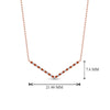 Load image into Gallery viewer, v-shaped-diamond-necklace-with-orange-sapphire-in-FD-PD8345GSAOR-NL-RG