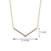 Load image into Gallery viewer, v-shaped-diamond-necklace-with-orange-sapphire-in--FD-PD8345GSAOR-NL-YG