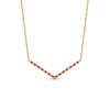 Load image into Gallery viewer, v-shaped-diamond-necklace-with-orange-sapphire-in--FD-PD8345GSAOR-NL-YG