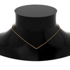 Load image into Gallery viewer, v-shaped-diamond-necklace-with-orange-sapphire-in--FD-PD8345GSAOR-NL-YG