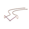 Load image into Gallery viewer, v-shaped-diamond-necklace-with-pink-sapphire-in-FD-PD8345GSADRPI-NL-RG