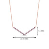 Load image into Gallery viewer, v-shaped-diamond-necklace-with-pink-sapphire-in-FD-PD8345GSADRPI-NL-RG