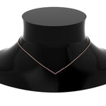 Load image into Gallery viewer, v-shaped-diamond-necklace-with-pink-sapphire-in-FD-PD8345GSADRPI-NL-RG

