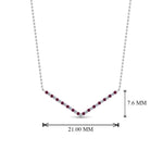 Load image into Gallery viewer, v-shaped-diamond-necklace-with-pink-sapphire-in--FD-PD8345GSADRPI-NL-WG
