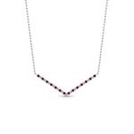 Load image into Gallery viewer, v-shaped-diamond-necklace-with-pink-sapphire-in--FD-PD8345GSADRPI-NL-WG
