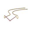 Load image into Gallery viewer, v-shaped-diamond-necklace-with-pink-sapphire-in--FD-PD8345GSADRPI-NL-YG
