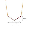 Load image into Gallery viewer, v-shaped-diamond-necklace-with-pink-sapphire-in--FD-PD8345GSADRPI-NL-YG