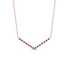 Load image into Gallery viewer, v-shaped-diamond-necklace-with-ruby-in-FD-PD8345GRUDR-NL-RG