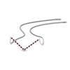 Load image into Gallery viewer, v-shaped-diamond-necklace-with-ruby-in--FD-PD8345GRUDR-NL-WG
