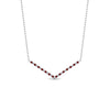 Load image into Gallery viewer, v-shaped-diamond-necklace-with-ruby-in--FD-PD8345GRUDR-NL-WG