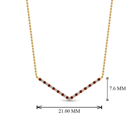 v-shaped-diamond-necklace-with-ruby-in--FD-PD8345GRUDR-NL-YG