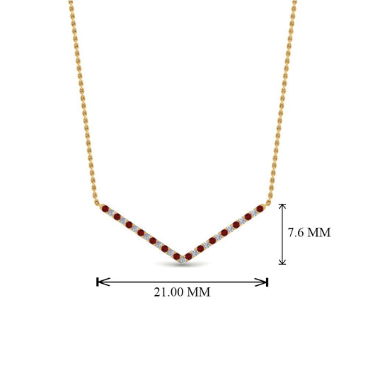 v-shaped-diamond-necklace-with-ruby-in--FD-PD8345GRUDR-NL-YG