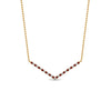 Load image into Gallery viewer, v-shaped-diamond-necklace-with-ruby-in--FD-PD8345GRUDR-NL-YG