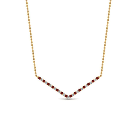 v-shaped-diamond-necklace-with-ruby-in--FD-PD8345GRUDR-NL-YG
