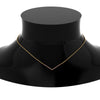 Load image into Gallery viewer, v-shaped-diamond-necklace-with-ruby-in--FD-PD8345GRUDR-NL-YG
