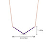 Load image into Gallery viewer, v-shaped-diamond-necklace-with-violac-topaz-in-FD-PD8345GVITO-NL-RG