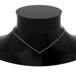 Load image into Gallery viewer, v-shaped-necklace-with-black-diamond-in--FD-PD8345GBLACK-NL-WG
