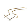 Load image into Gallery viewer, v-shaped-necklace-with-black-diamond-in--FD-PD8345GBLACK-NL-YG