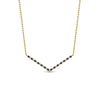 Load image into Gallery viewer, v-shaped-necklace-with-black-diamond-in--FD-PD8345GBLACK-NL-YG