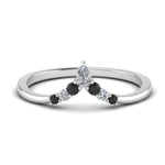 Load image into Gallery viewer, v-shaped-stacked-band-for-her-with-black-diamond-in-white-gold-FD9335BGBLACK-NL-WG.jpg
