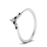 Load image into Gallery viewer, v-shaped-stacked-band-for-her-with-black-diamond-in-white-gold-FD9335BGBLACK-NL-WG.jpg
